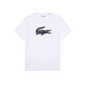 Lacoste Sport 3D Print Crocodile Breathable T-Shirt White
