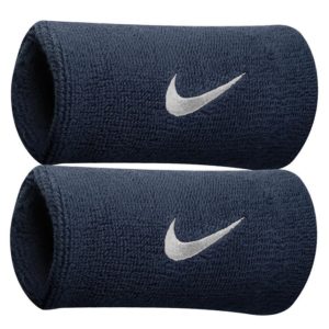 Nike Kaksinkertainen hikinauha tummansininen 2 Pack 2 Pack