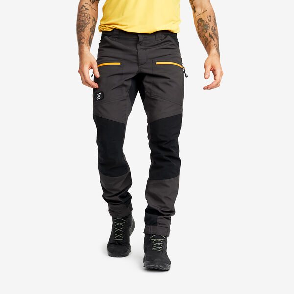 Nordwand Pro Pants Miehet Anthracite/Radiant Yellow